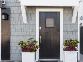 use a black front door to increase the value of your home